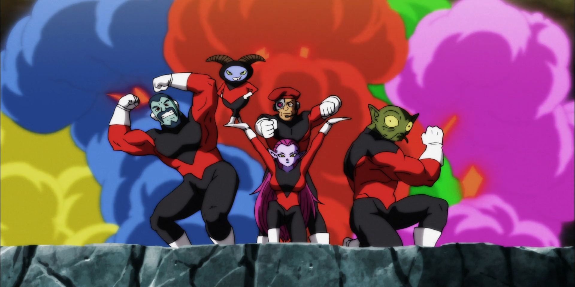 The Pride Troopers from the Dragon Ball anime.