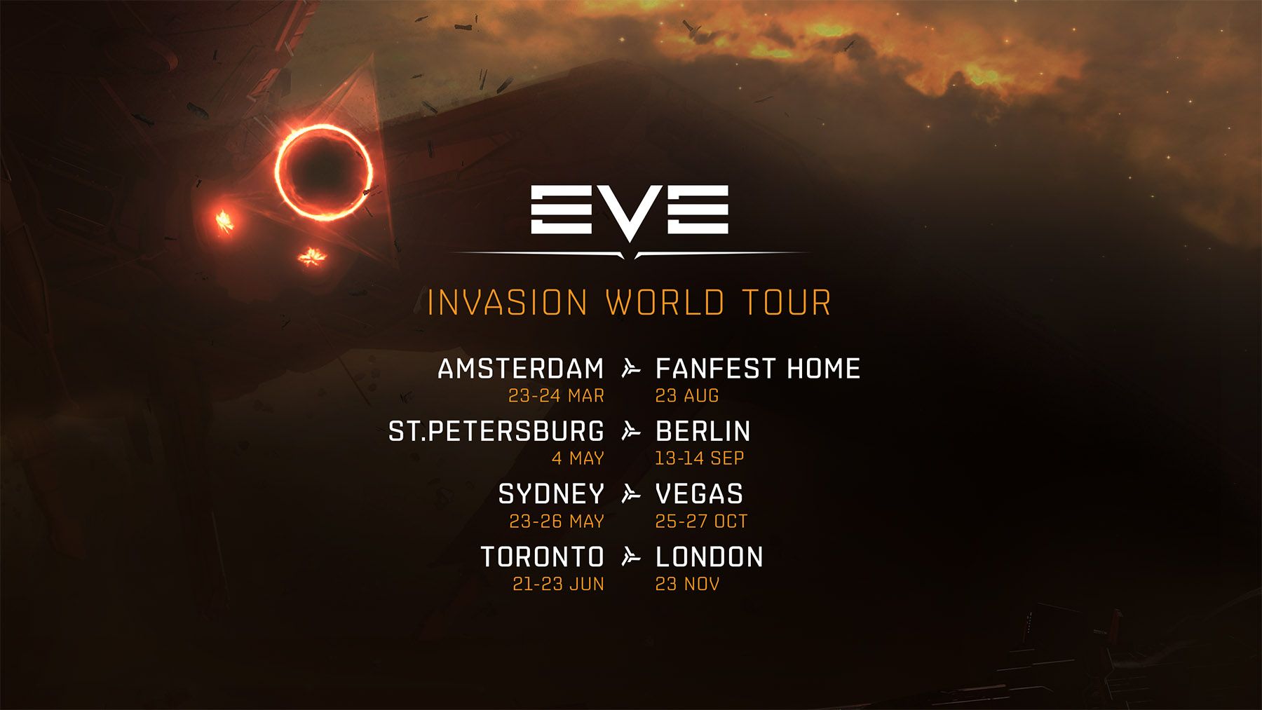 EVE Online Invasion World Tour 2019