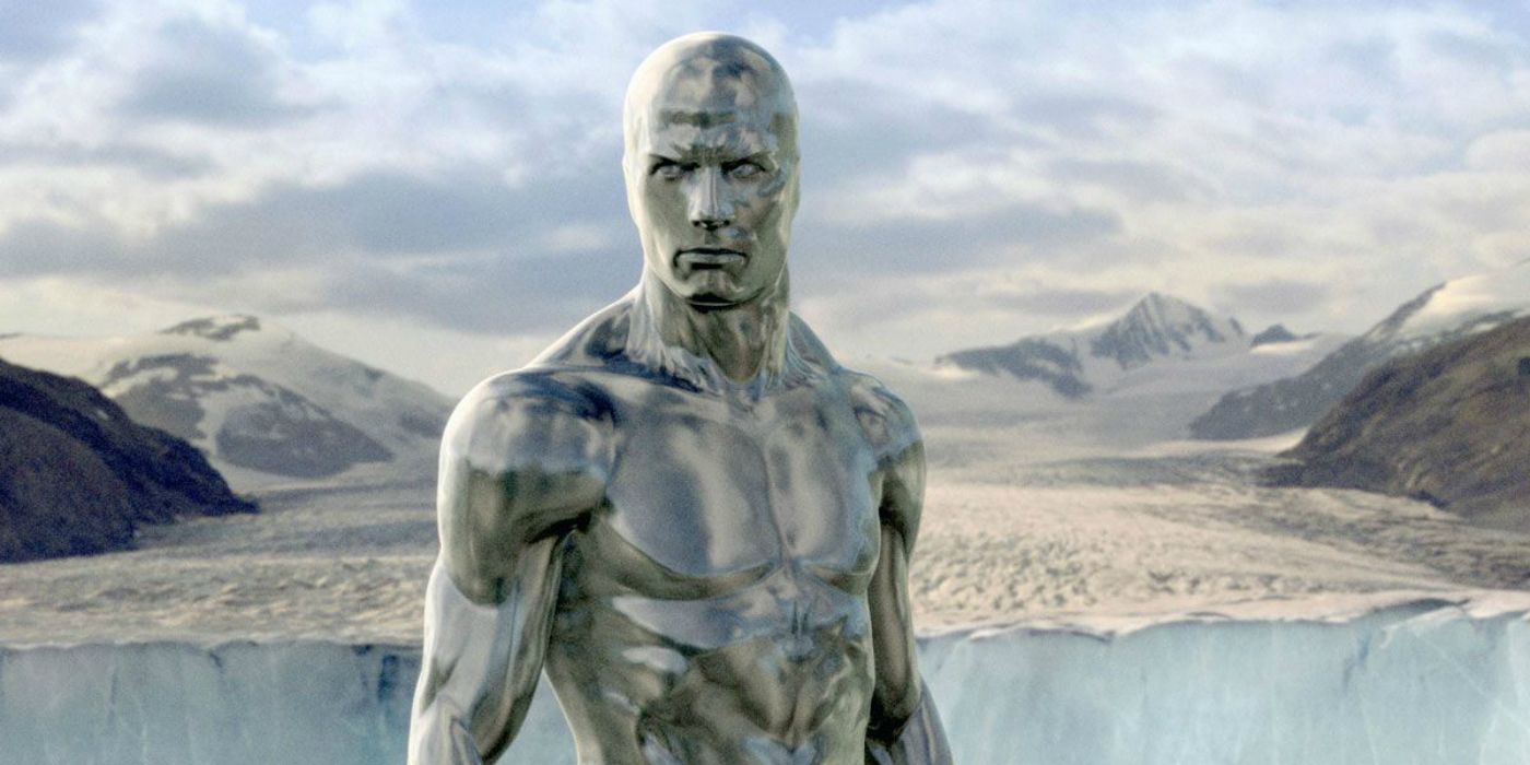 Silver Surfer stands by water in Fantastic Four: Rise of the Silver Surfer