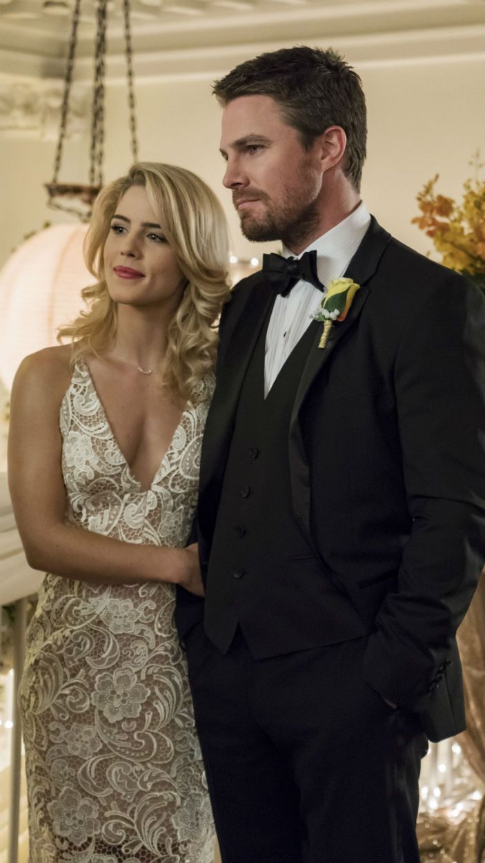 Felicity Smoak and Oliver Queen on Arrow