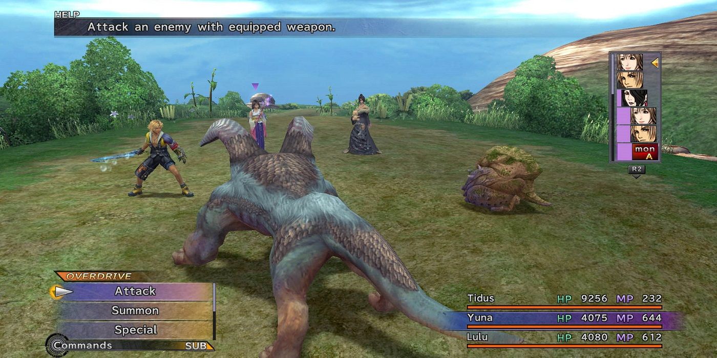 Final Fantasy X Battle Screen