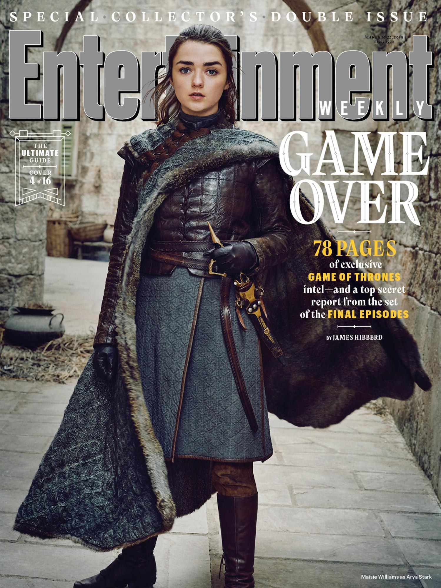 Game of Thrones EW Covers Arya Stark