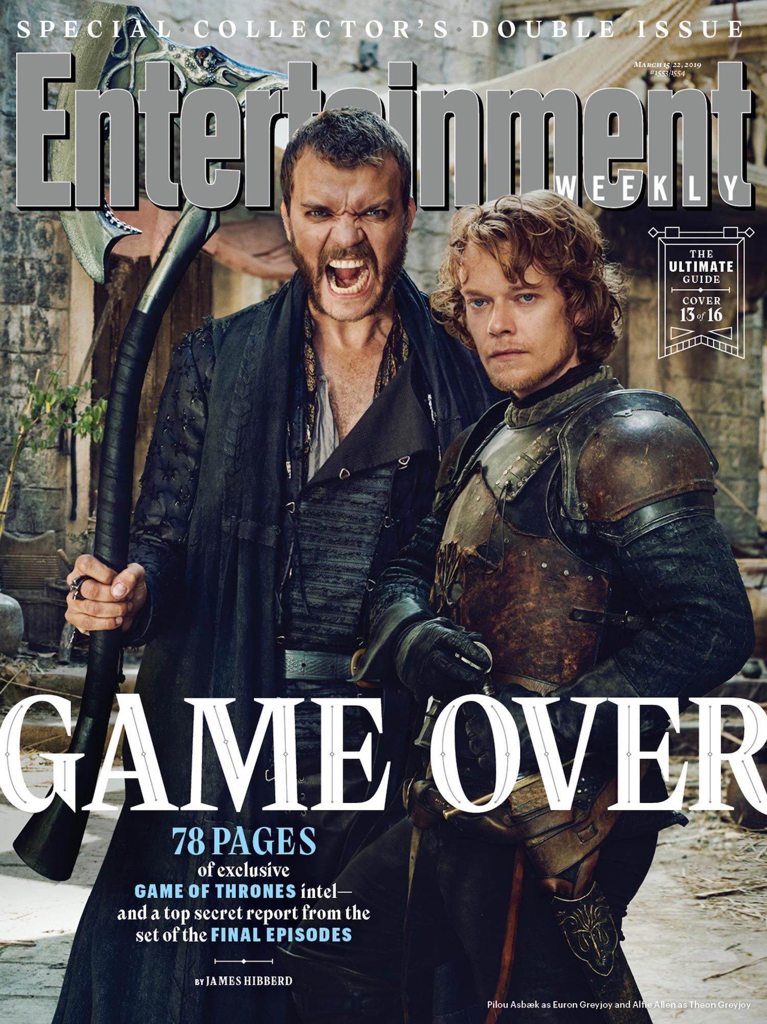 Game of Thrones EW Covers Euron Theon