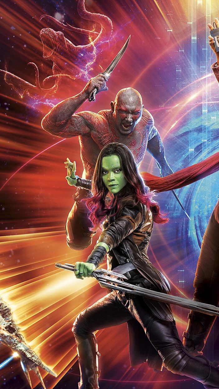 Gamora and Drax in Guardians of the Galaxy