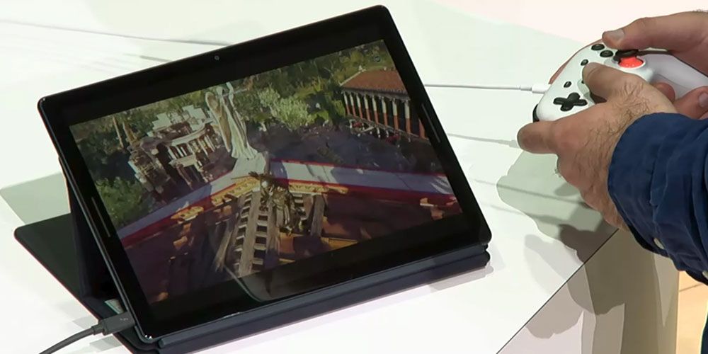 Google Stadia On Tablet