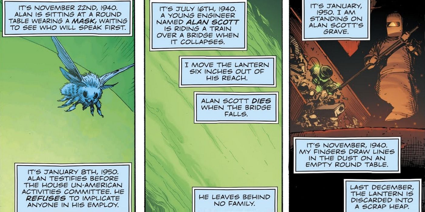 Green Lantern's Death in Doomsday Clock Comic