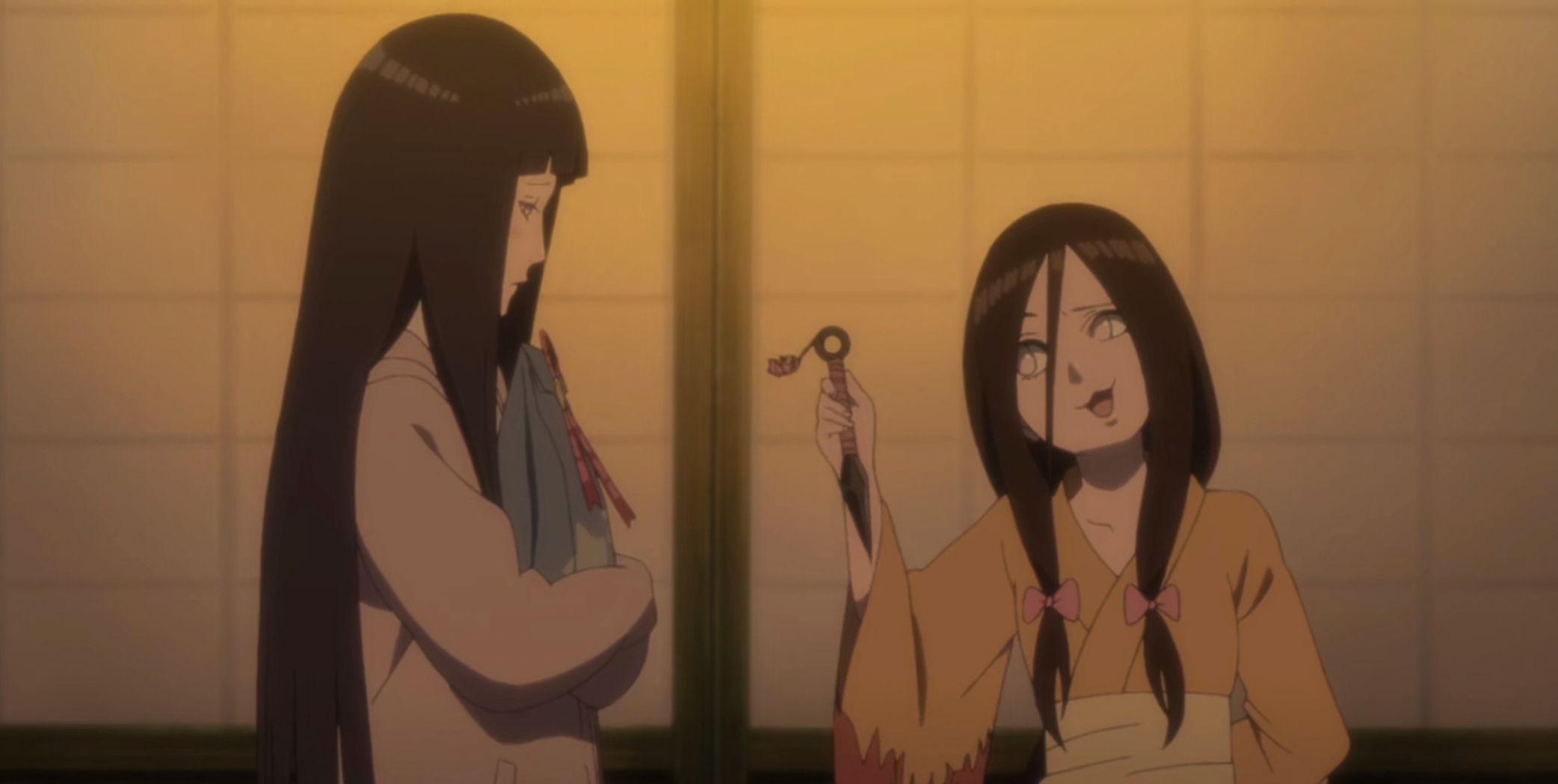 Hanabi teases Hinata in The Last Naruto The Movie
