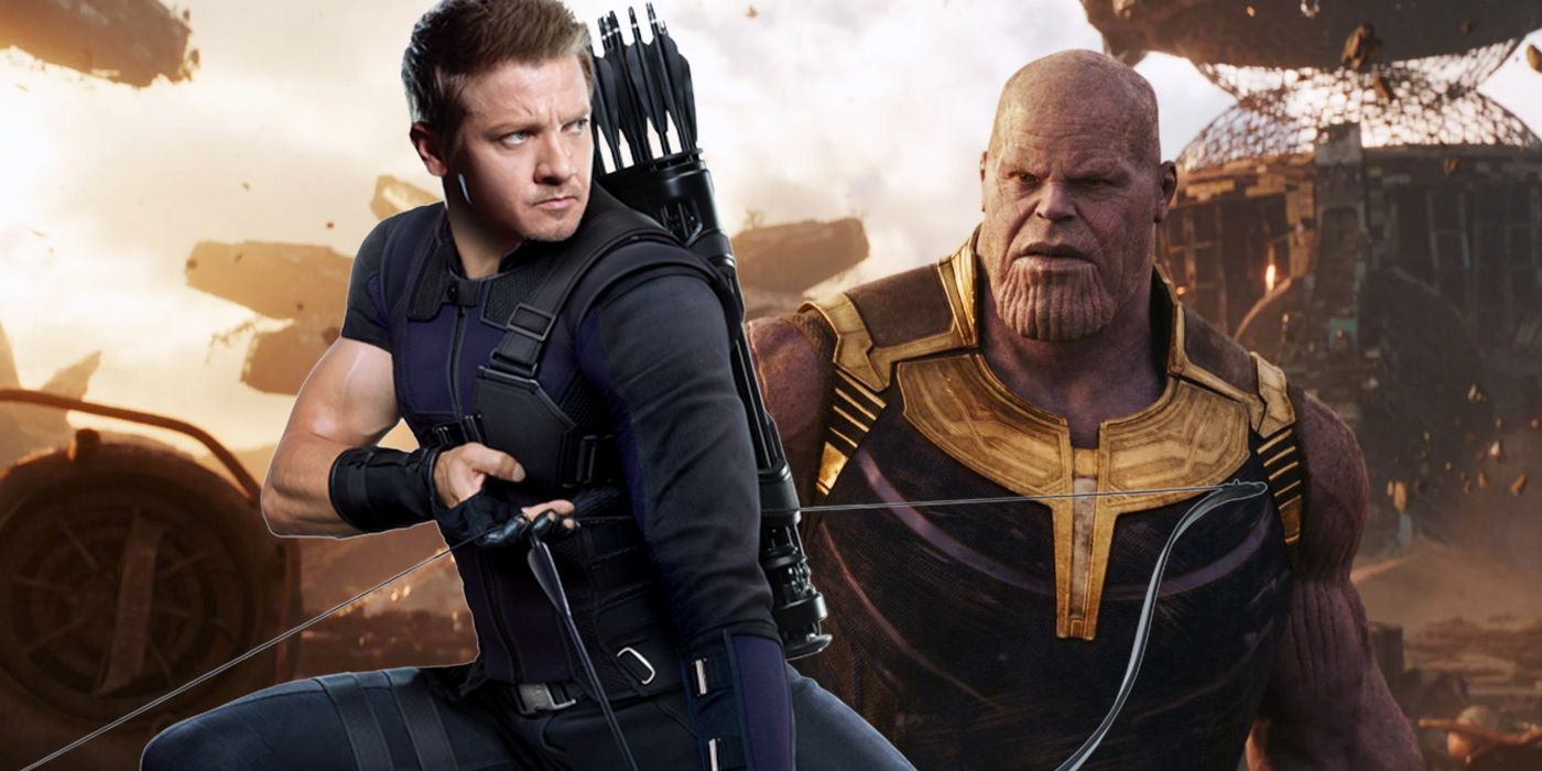 Hawkeye and Thanos