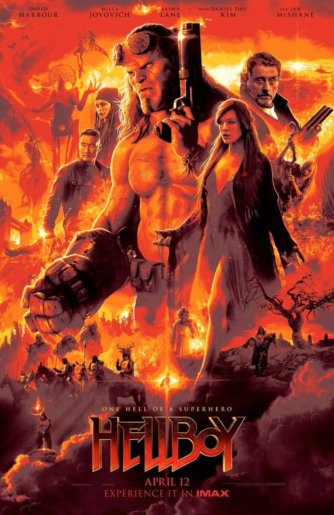 Hellboy Posters Spotlight the Reboot’s Monsters & Comic Book Influences