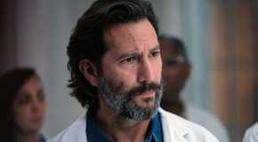 Henry Ian Cusick looking concerned in The Passage