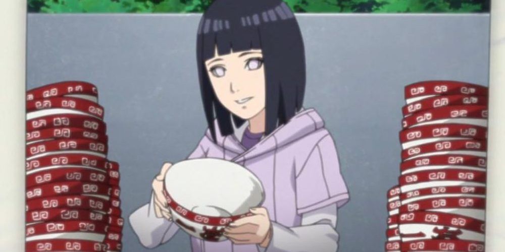 Hinata As The Legendary Queen Of Gluttony On The Wall Of Ichiraku Ramen
