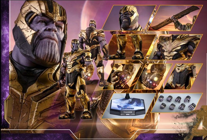 Hot Toys Avengers Endgame Thanos Collectable Figure Full Set