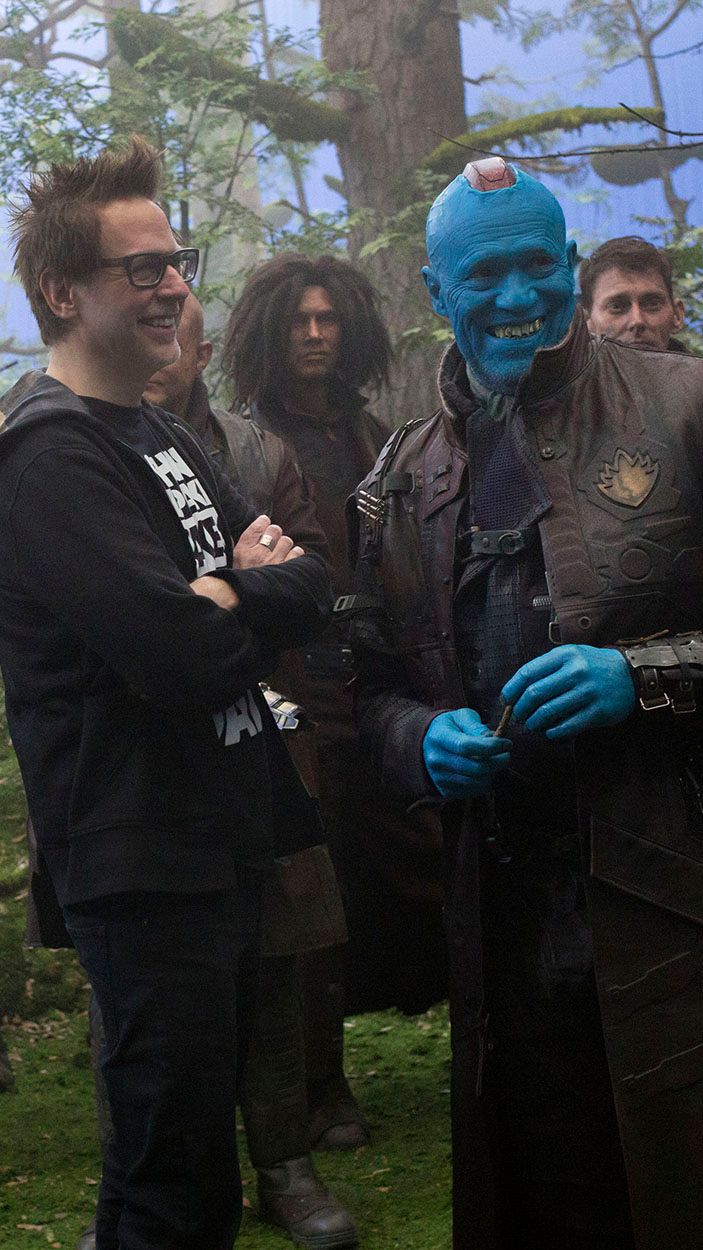 James Gunn and Michael Rooker Guardians of the Galaxy