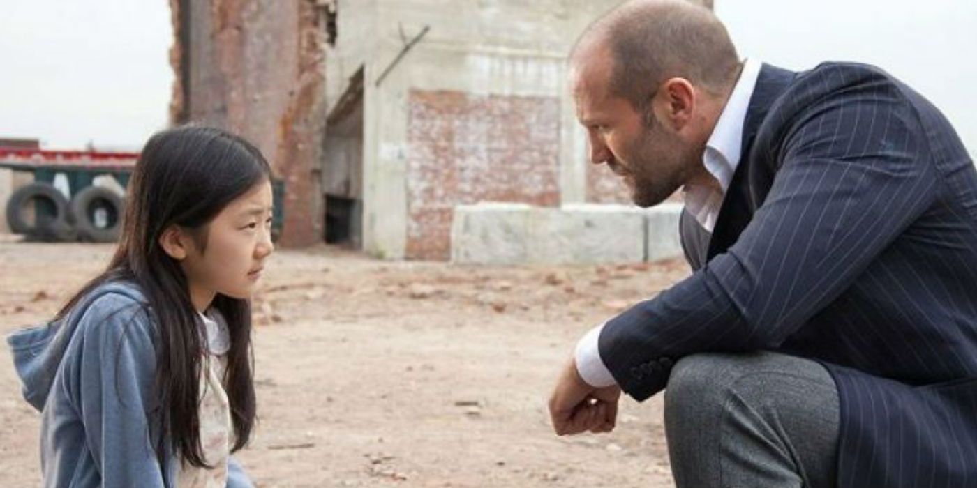 Jason Statham and a young girl in Safe