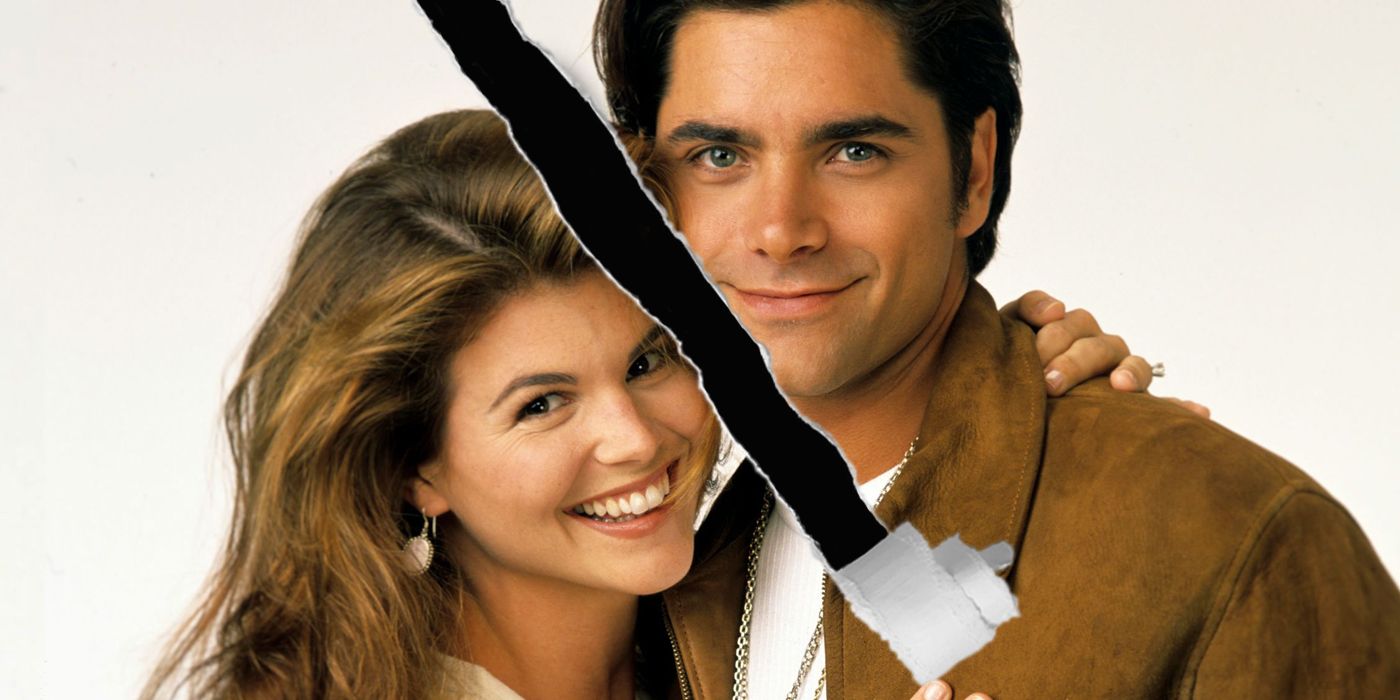 John Stamos and Lori Loughlin as Jesse and Becky in Full House