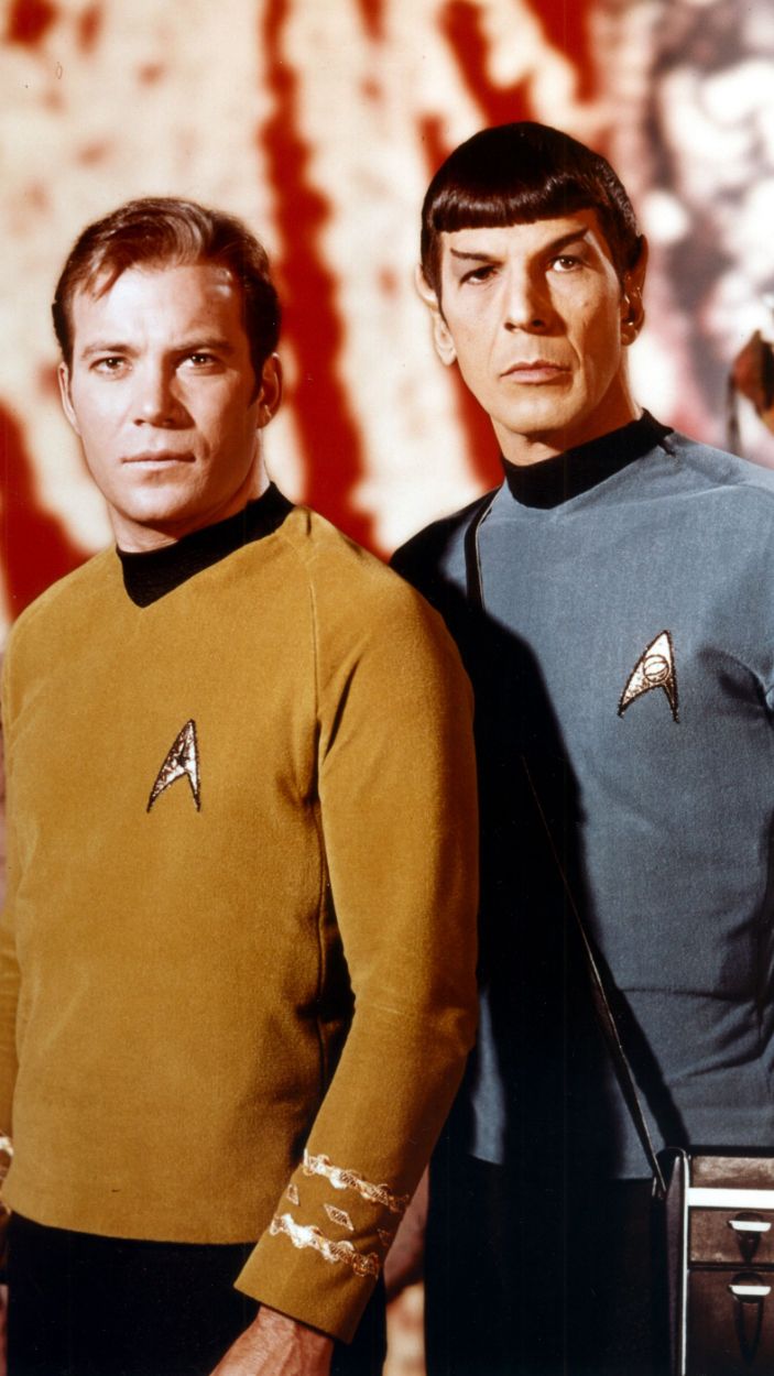 Captain Kirk and Mr. Spock in Star Trek TOS