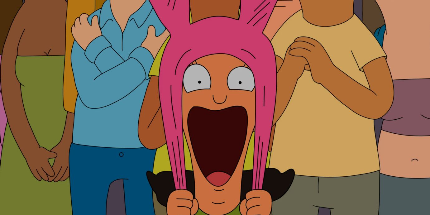 Louise freaking out at a concert in Bob's Burgers.