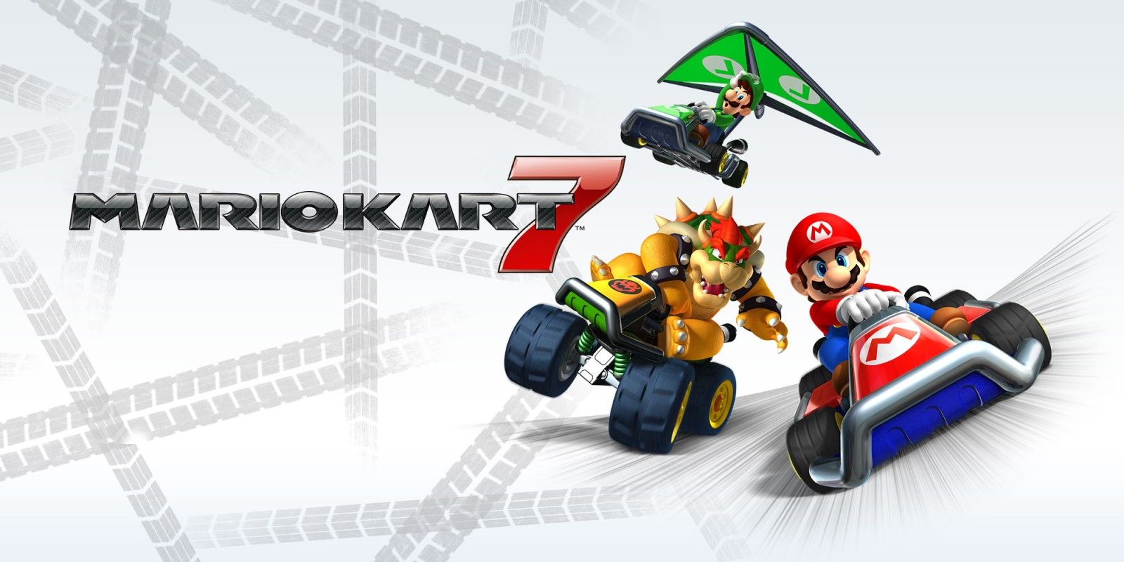 Start screen for Mario Kart 7