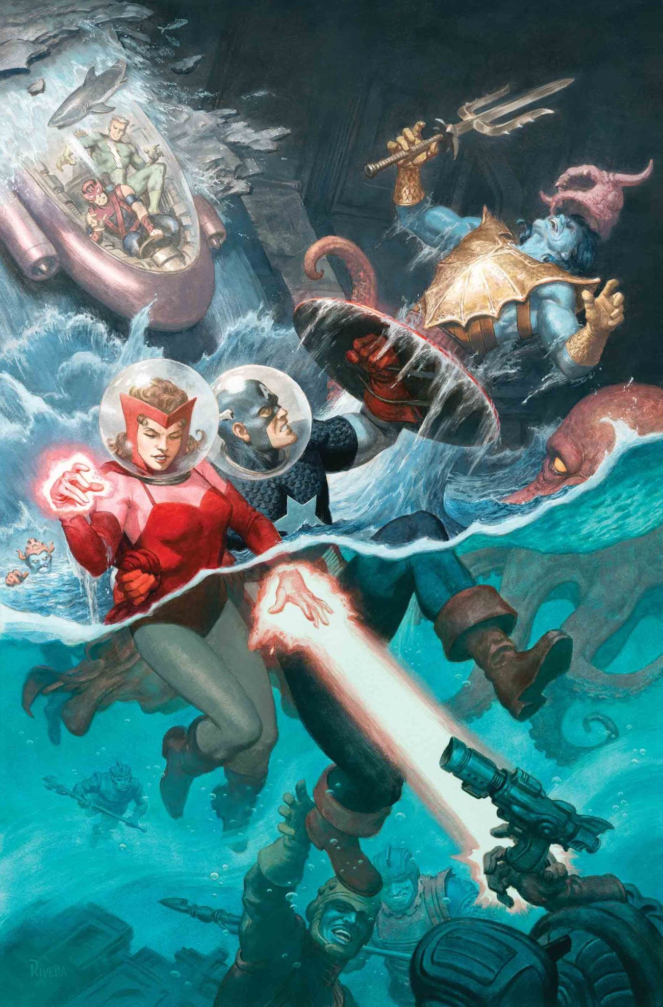 Marvel War Realms Avengers Variant Comic Cover