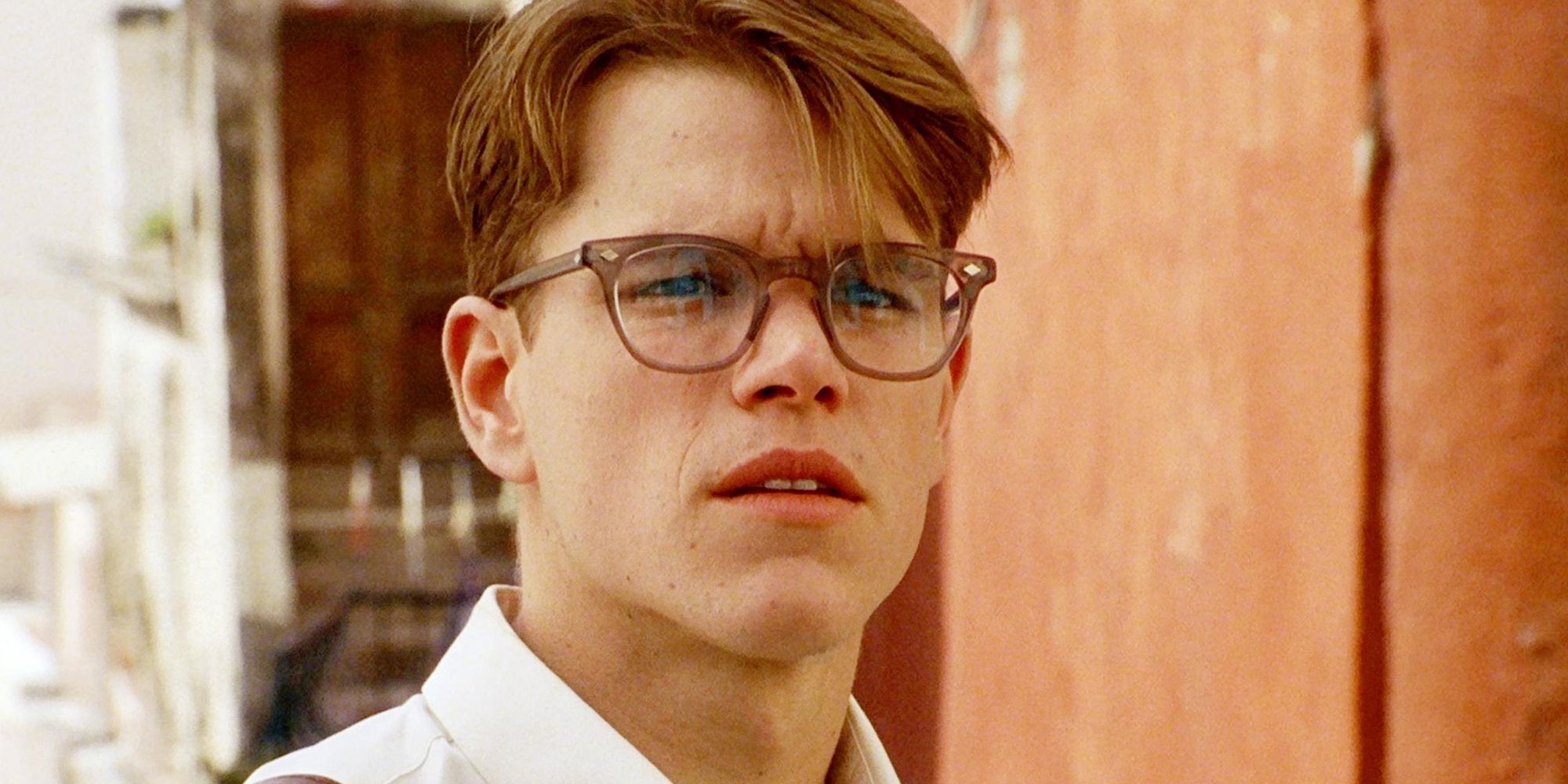 Tom Ripley looking to the distance in The Talented Mr. Ripley