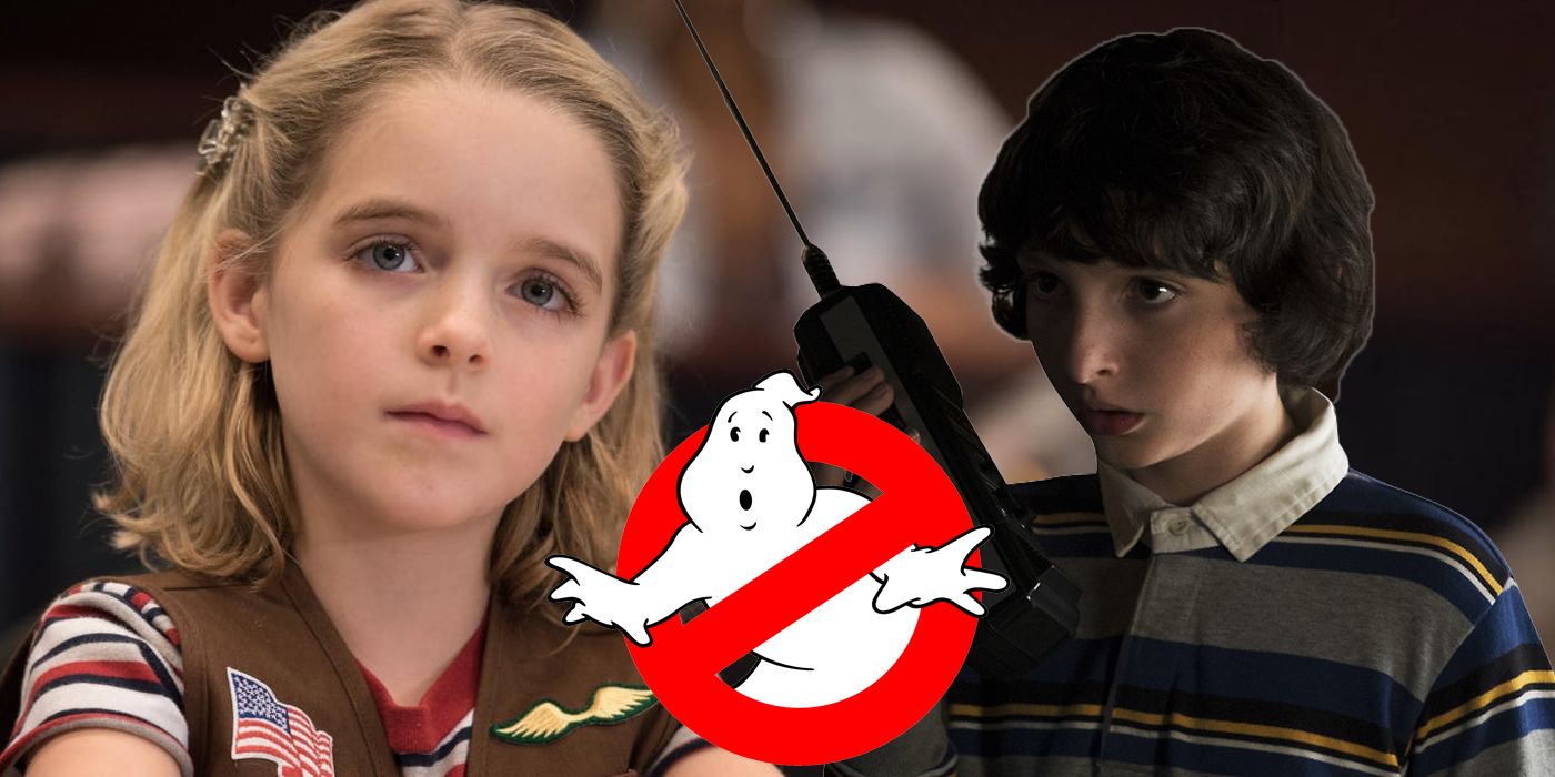 McKenna Grace and Finn Wolfhard in Ghostbusters