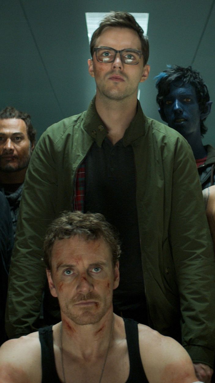 Nicholas Hoult and Michael Fassbender in X-Men Dark Phoenix