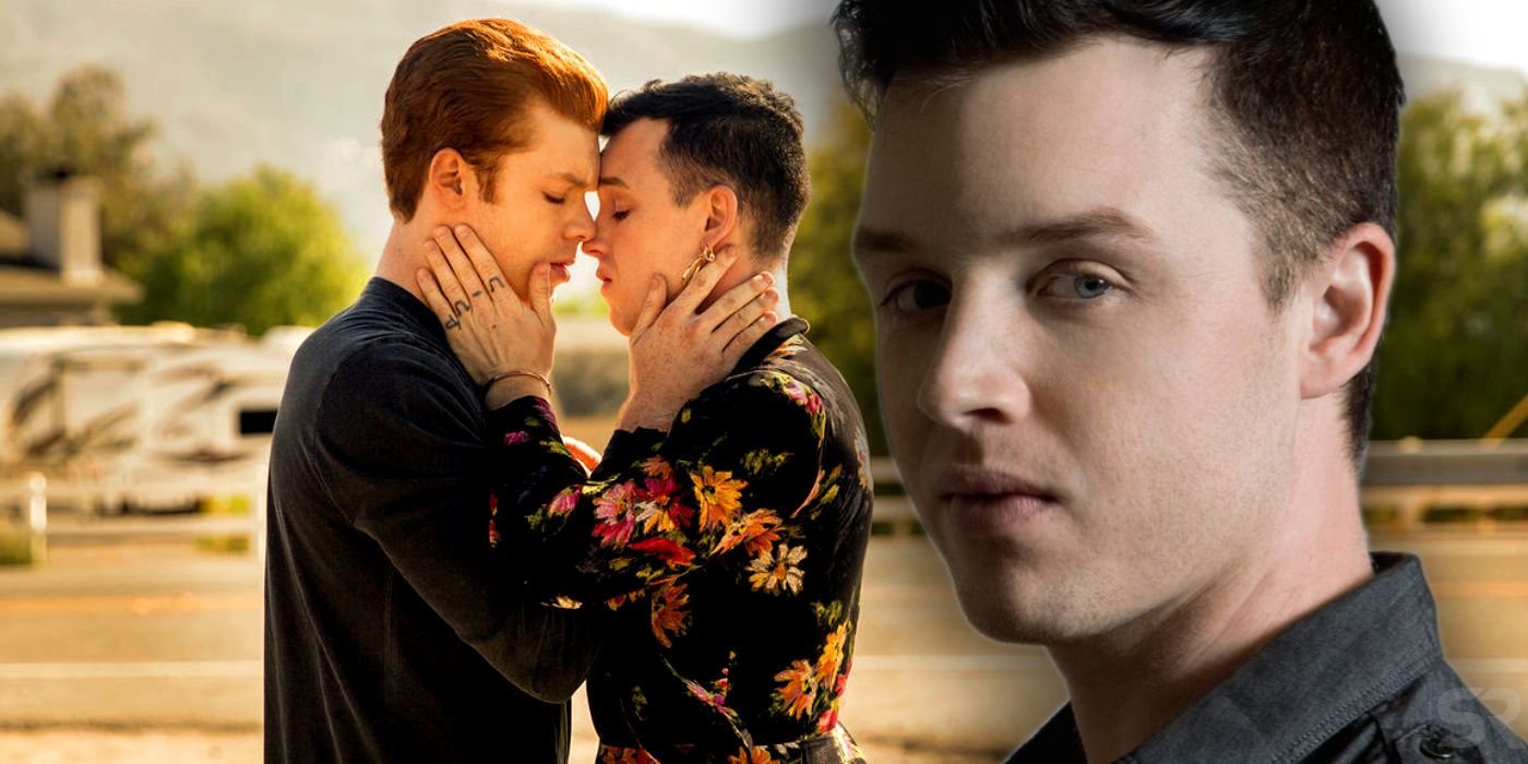 Noel Fisher as Mickey in Shameless with Ian