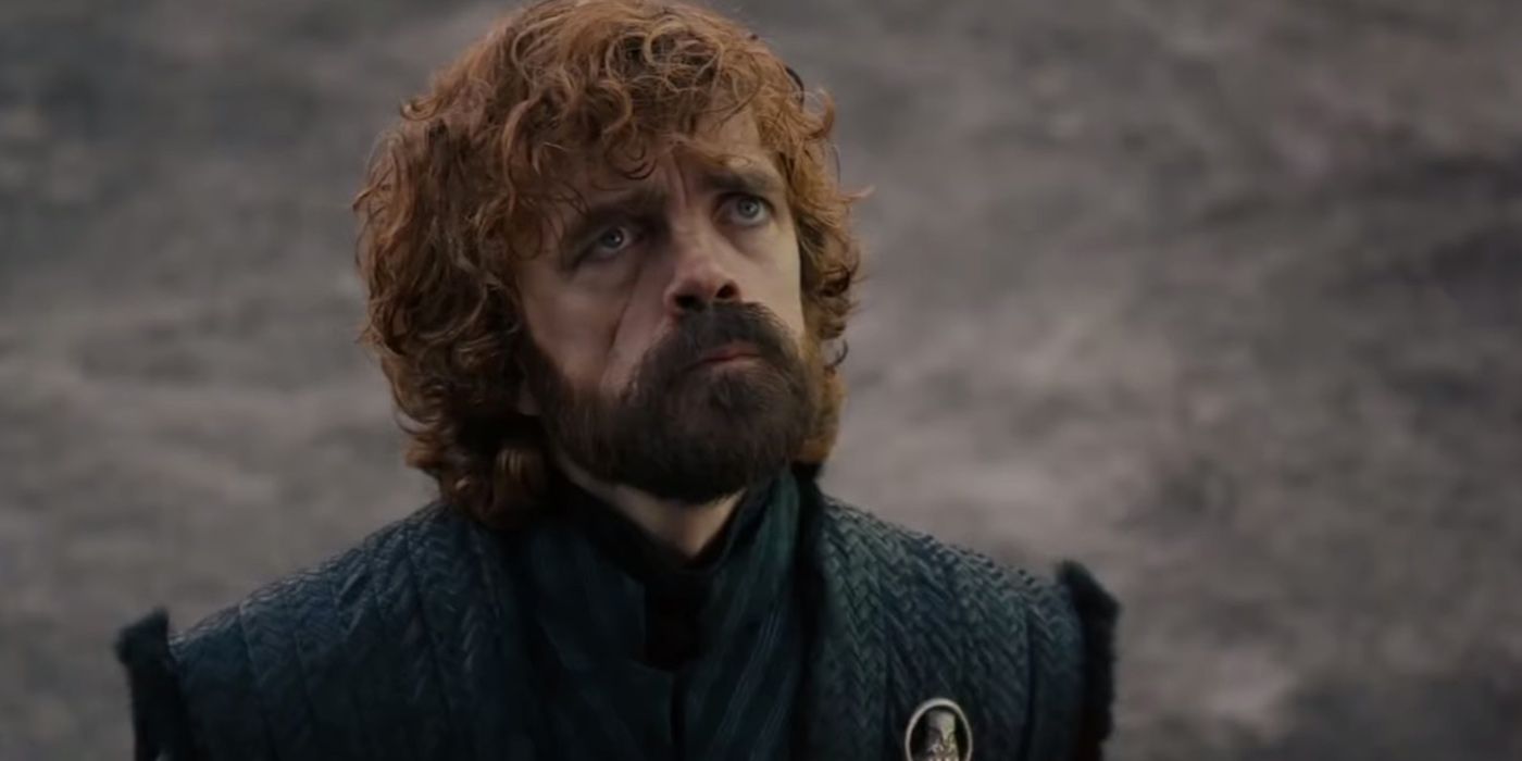 Tyrion Lannister olhando para cima em Game Of Thrones