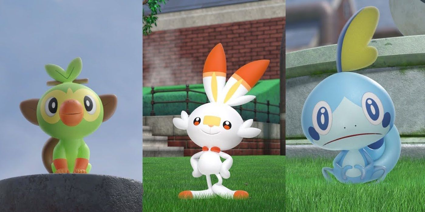 Pokemon Sword and Shield starters and their evolutions