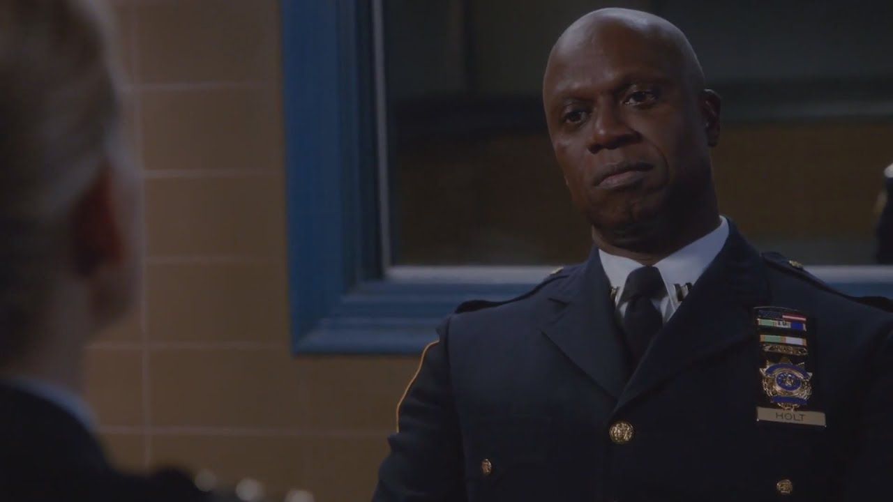 Holt looking annoyed