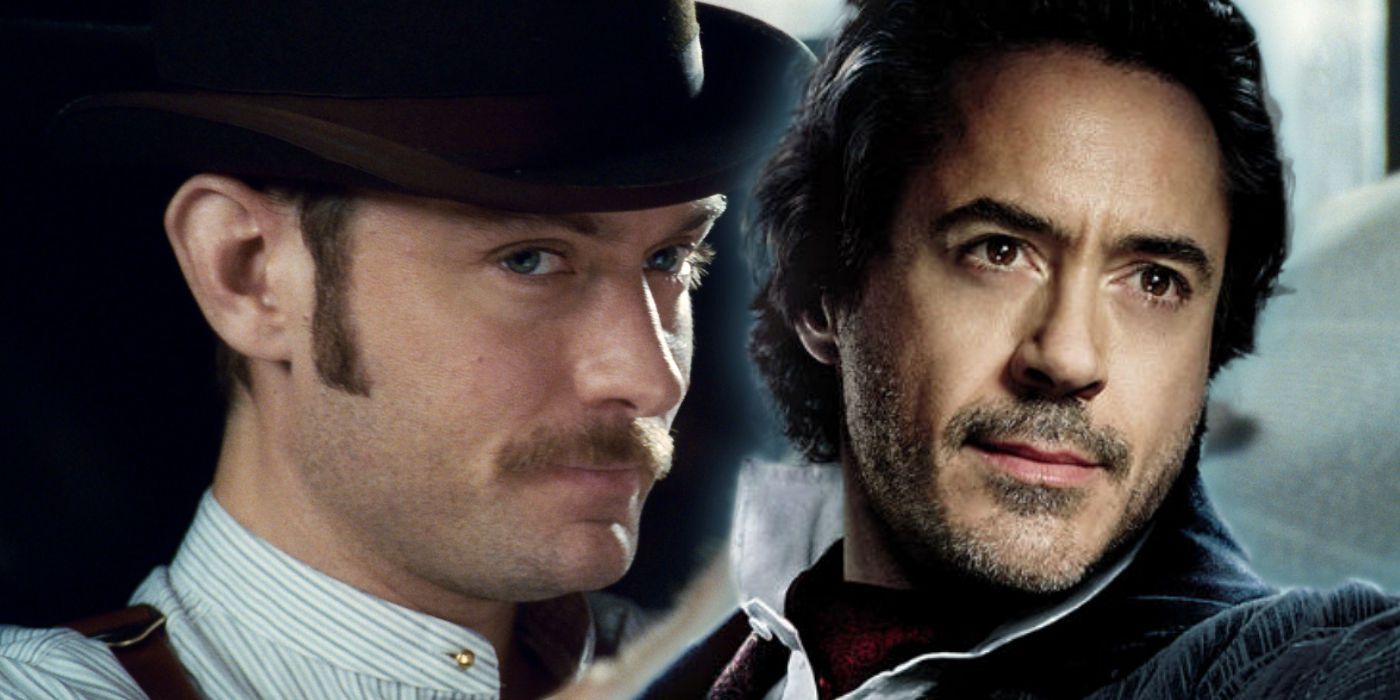 Robert Downey Jr as Sherlock Holmes and Jude Law as Dr John Watson