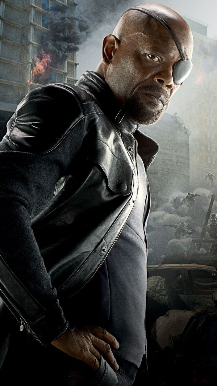 Samuel L. Jackson as the MCU's Nick Fury