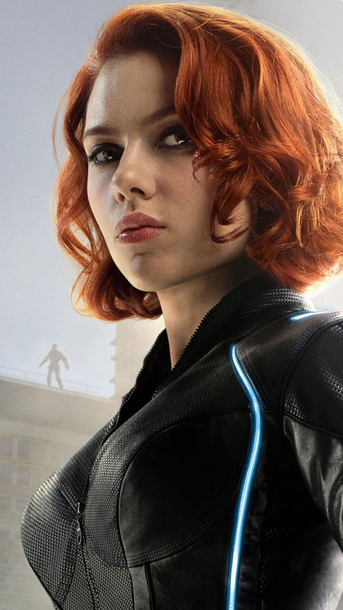 Scarlett Johansson as The Avengers' Black Widow