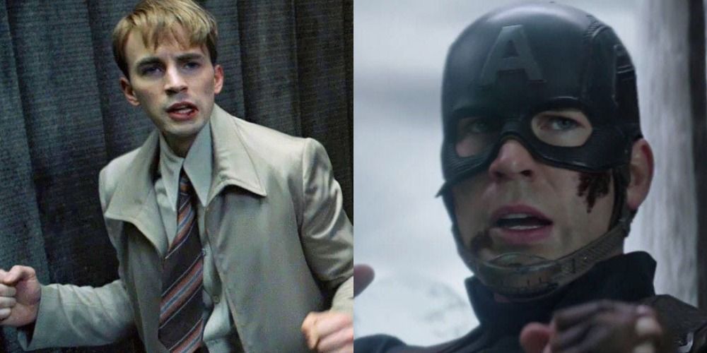 Side by side images of Steve Rogers saying &quot;I can do this all day&quot; IN captain America: The First Avenger and Captain America: Civil War