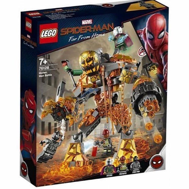 Spider-Man Far From Home LEGO Molten Man Mysterio