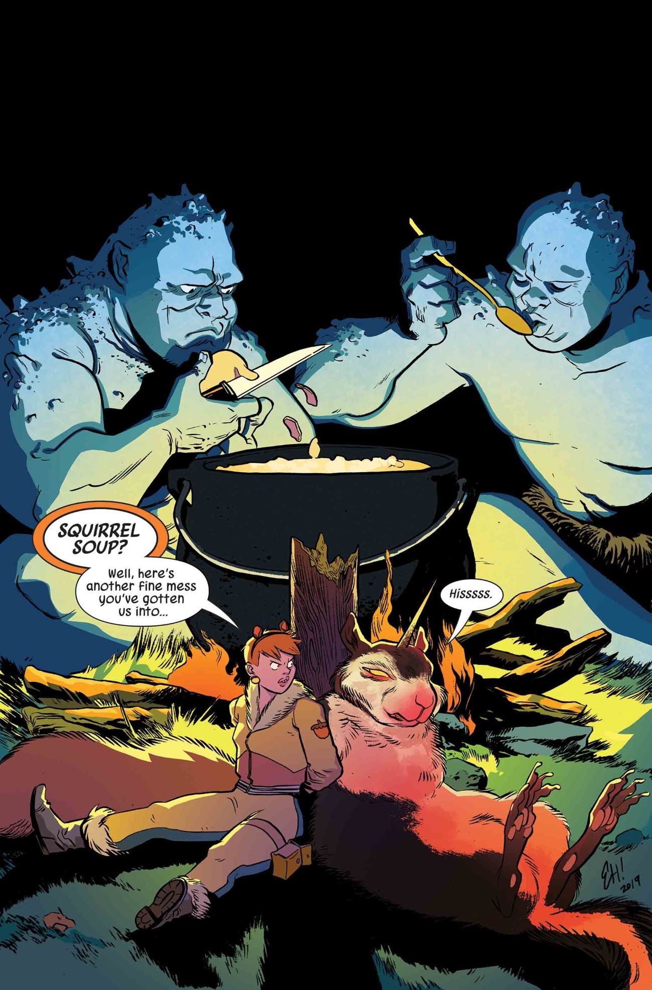 Squirrel-Girl Hobbit Trolls Comic Cover