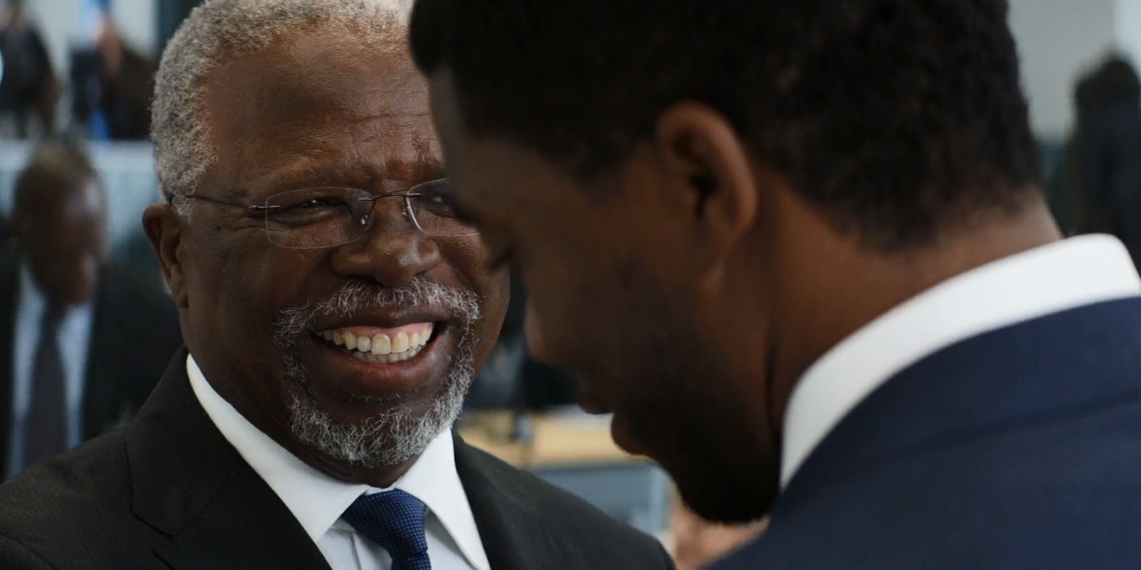 T&rsquo;Chaka with T&rsquo;Challa at the UN in Captain America: Civil War (2016)