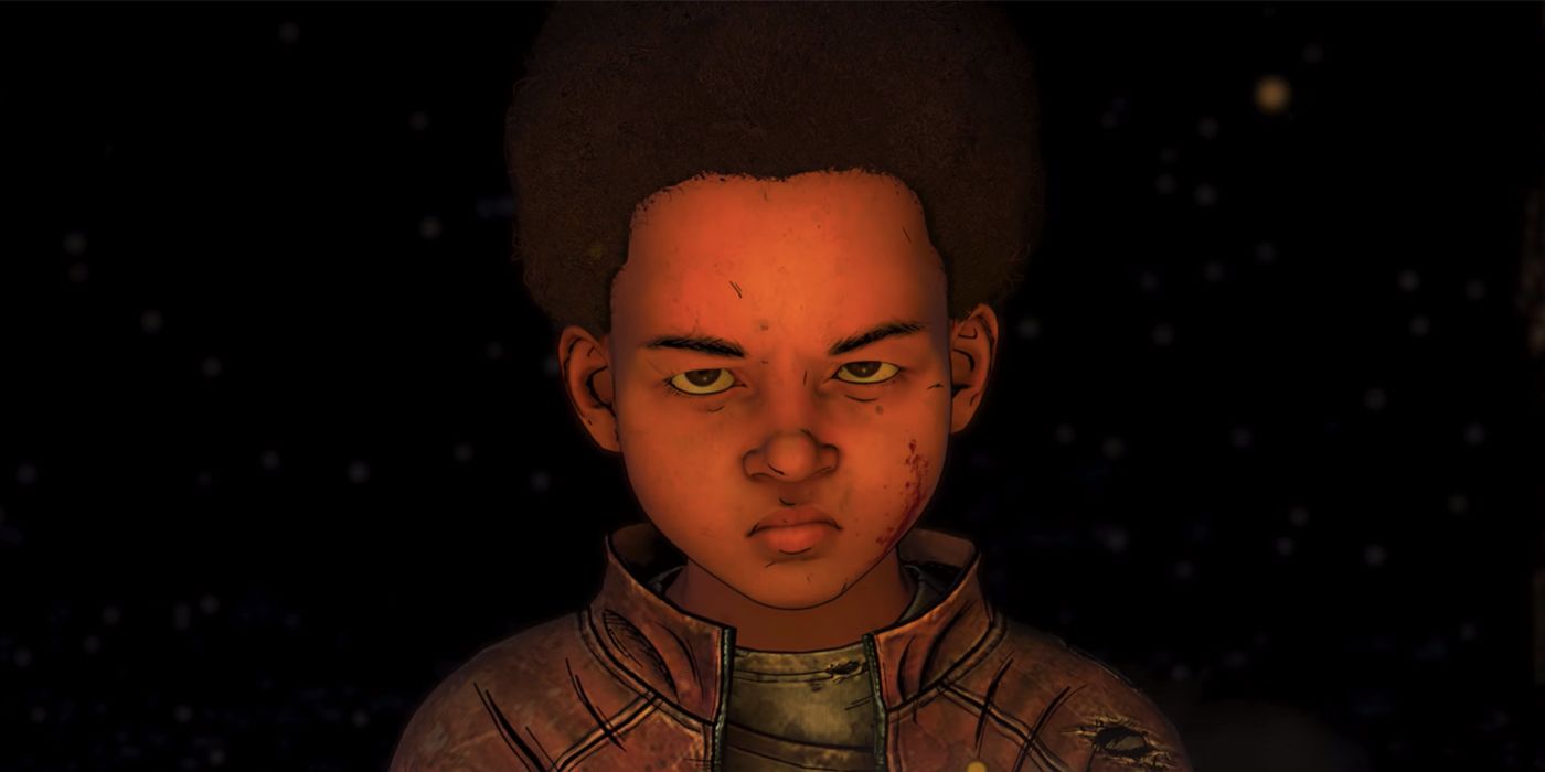 AJ looks angry in The Walking Dead Telltale games