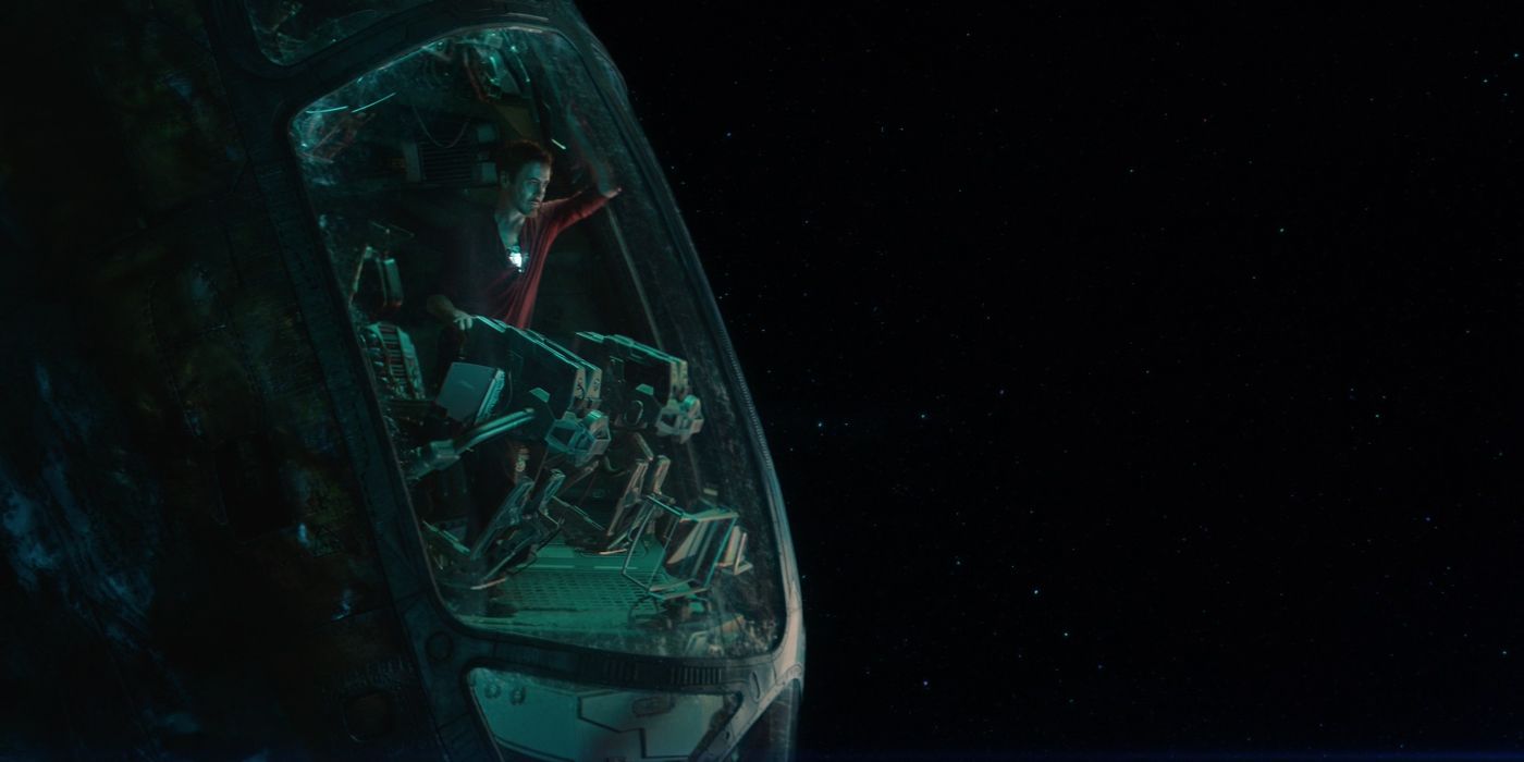 Tony Stark in Space in Avengers Endgame