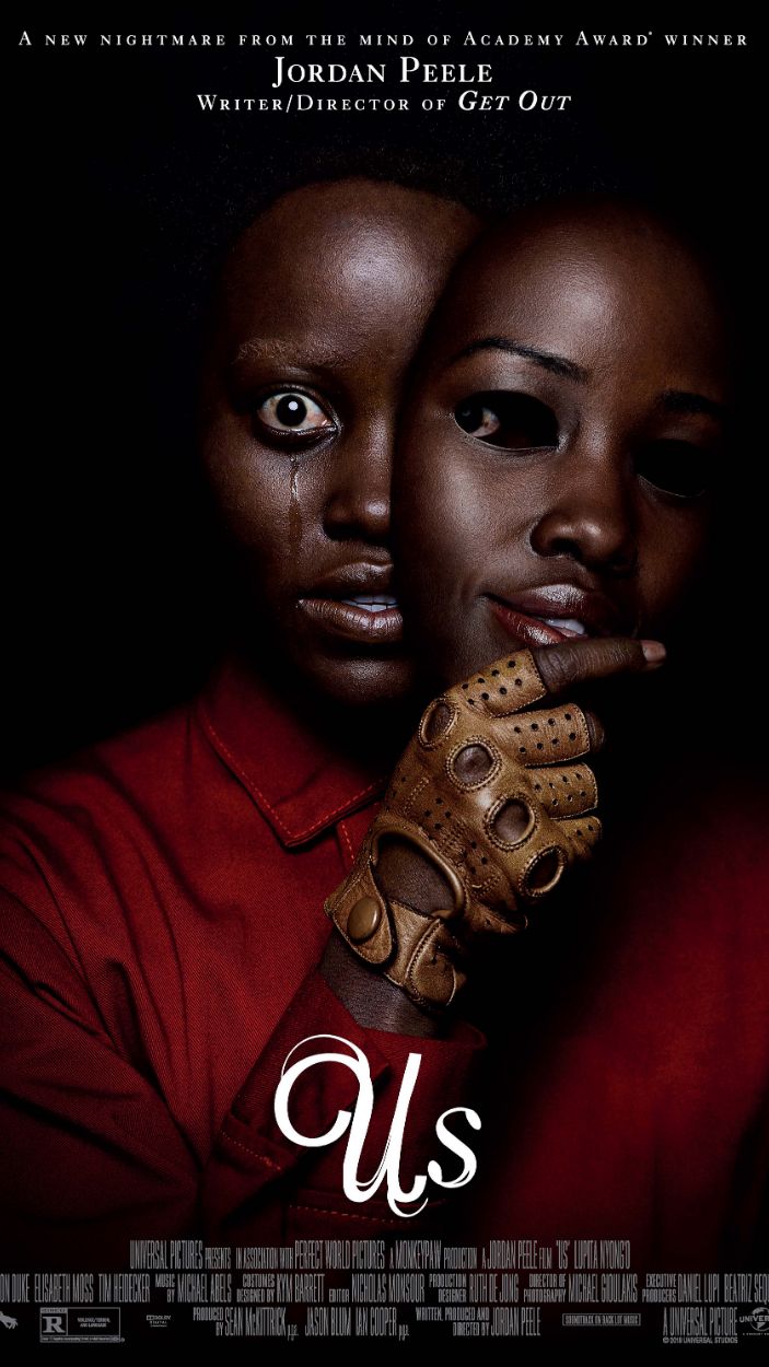Us movie poster with Lupita Nyong'o