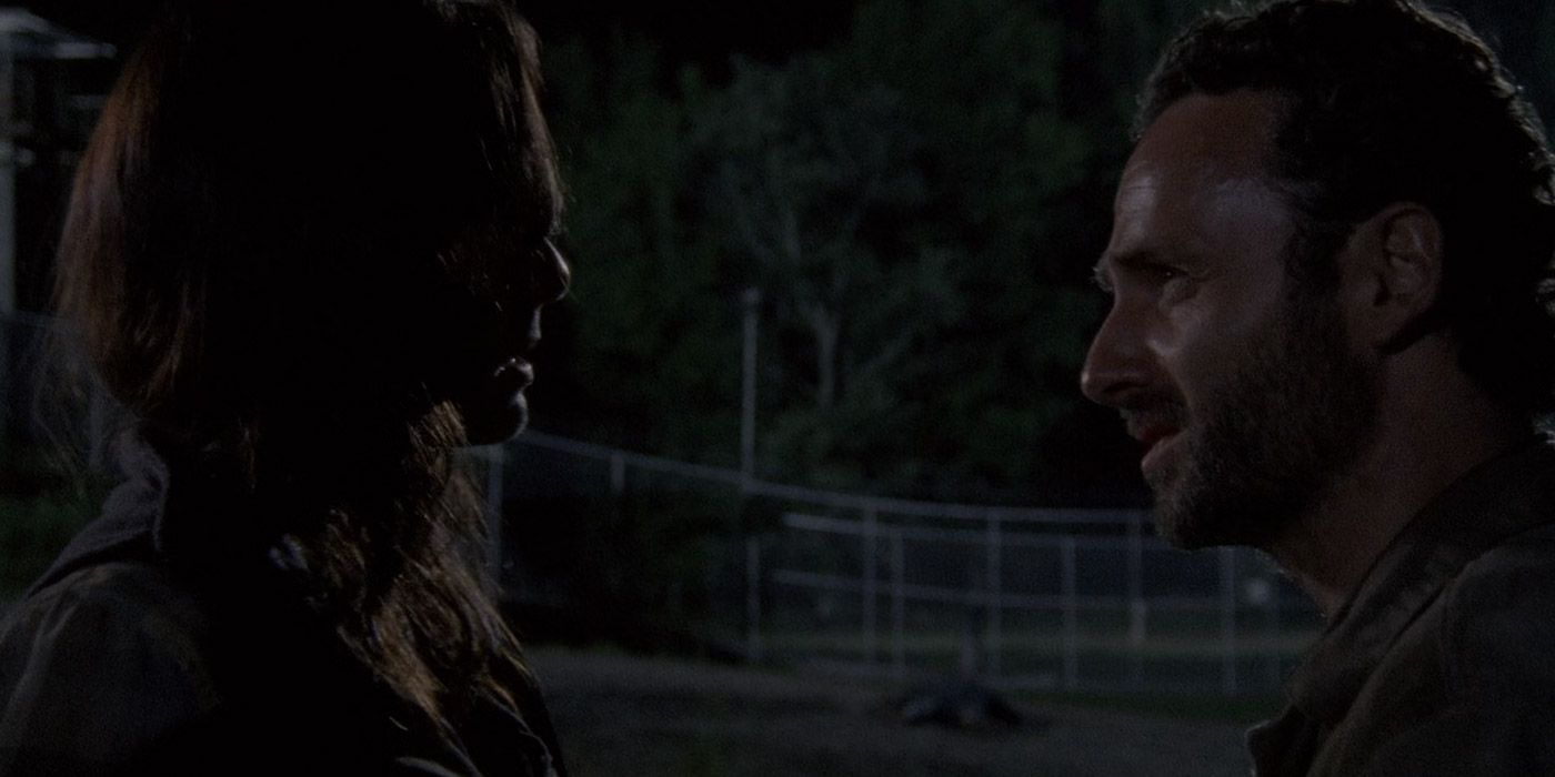 Rick argues with Lori in The Walking Dead