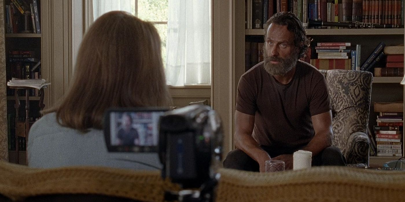 Rick Grimes interviewed in The Walking Dead