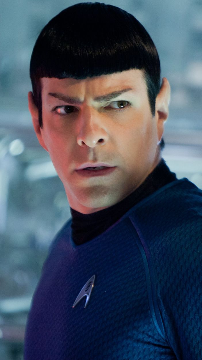Zachary Quinto as Spock in Star Trek
