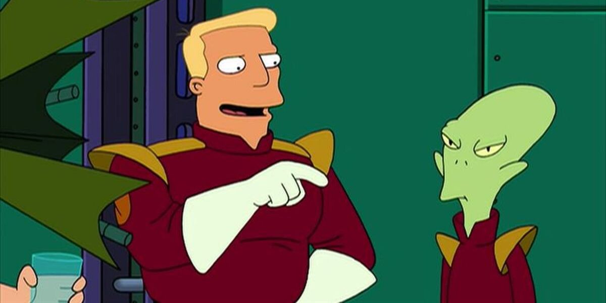 Zapp Brannigan speaking to Kif in an episode of Futurama.