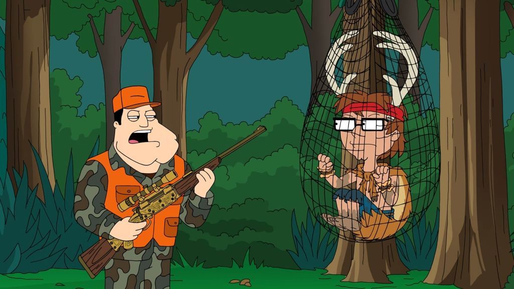 Stan and Steve hunting on American Dad!
