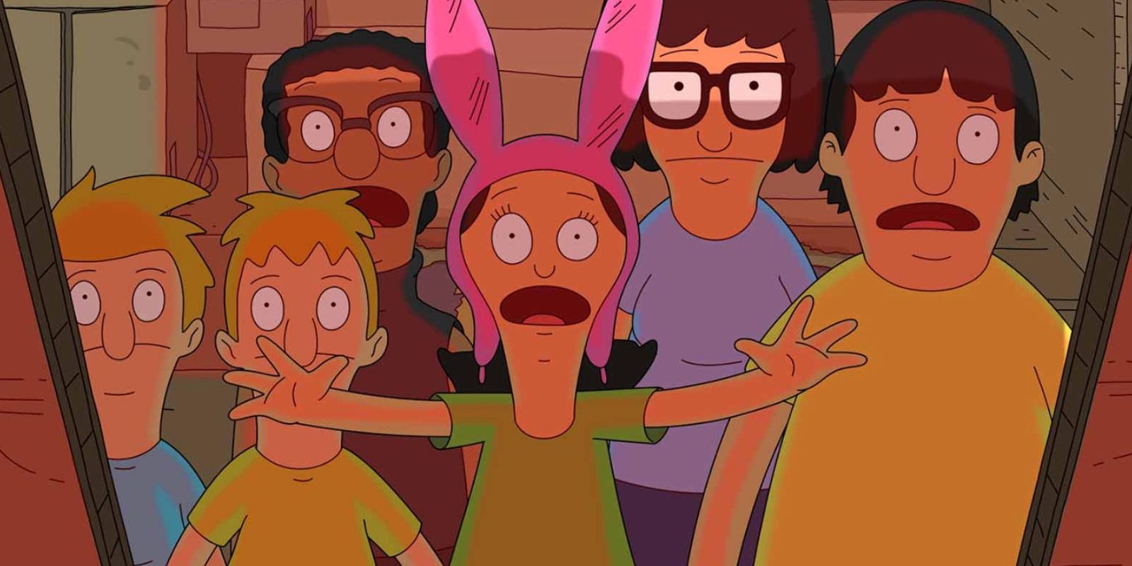 Louise freaking out in Bob's Burgers.