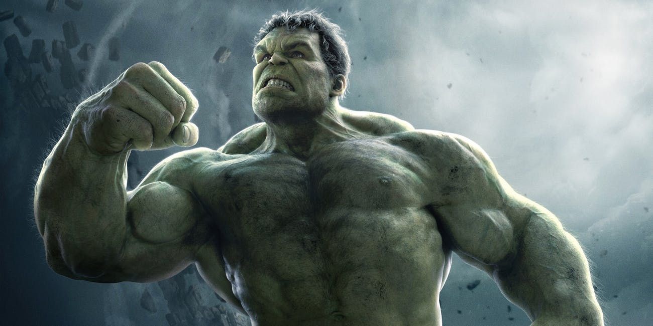 Hulk looking angry on the poster for Avengers: Age of Ultron.