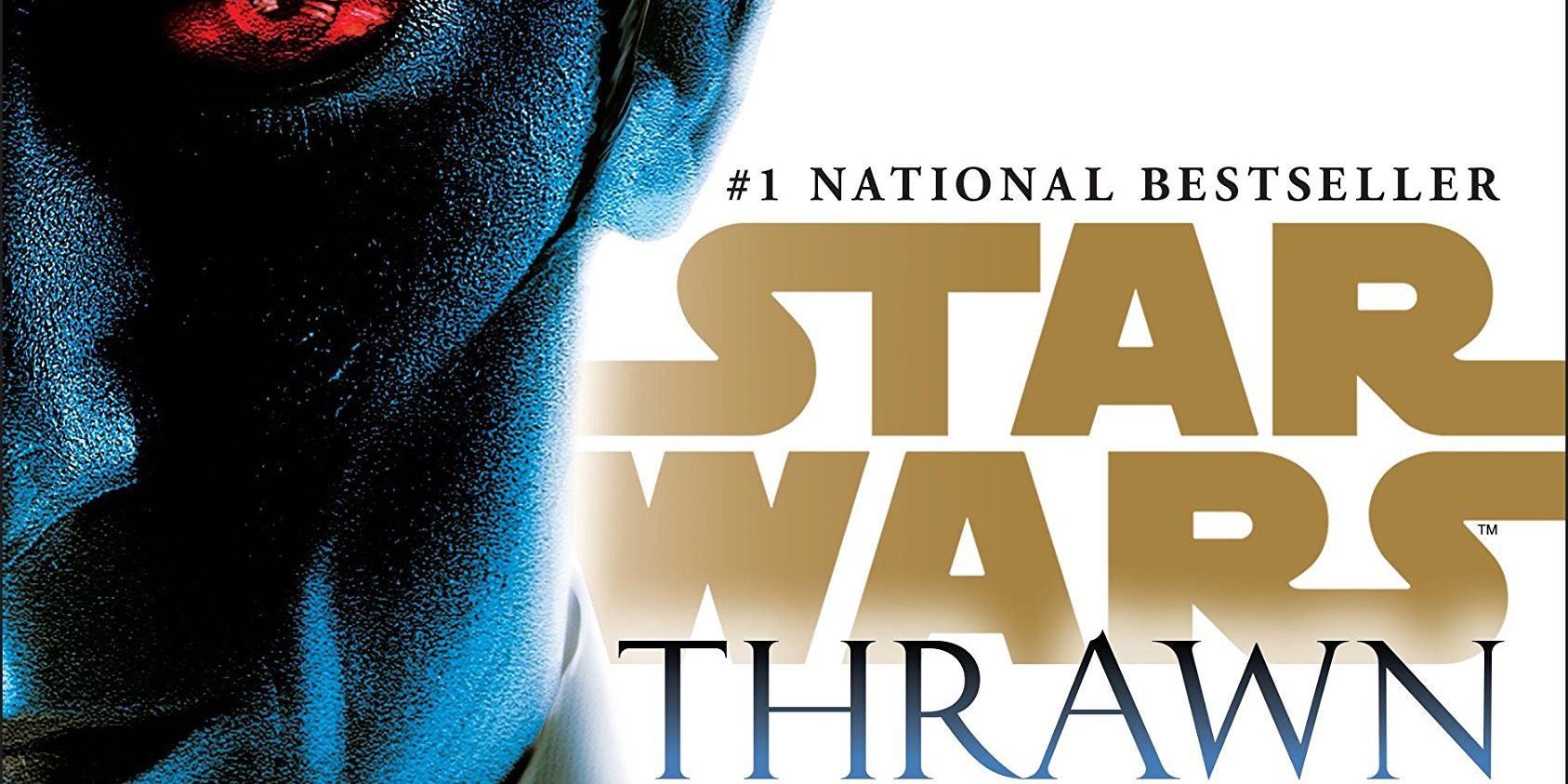 The Cover of Star Wars: Thrawn featuring the blue face of the Chiss military leader