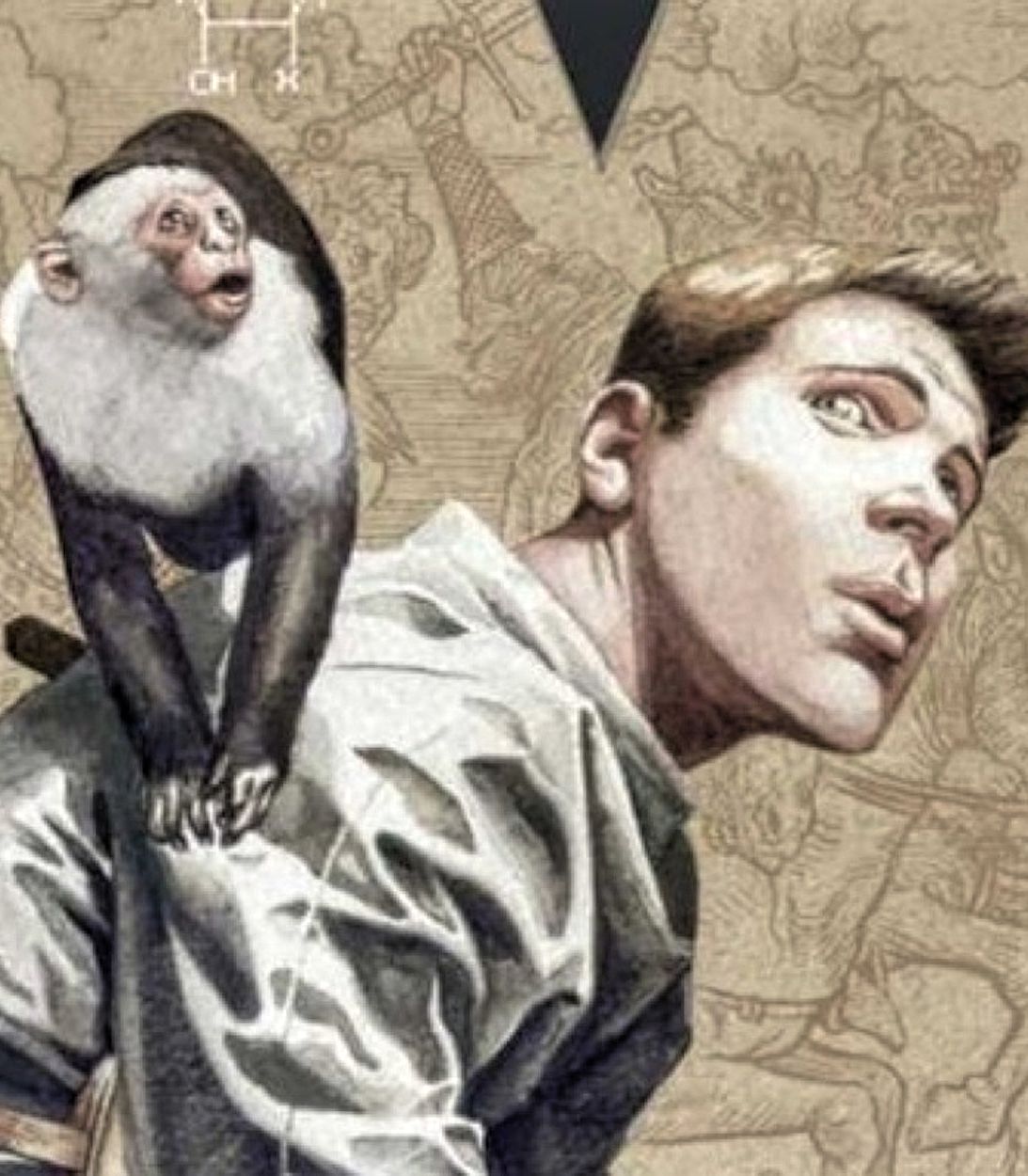 Ampersand and Yorick Y the Last Man Vertical