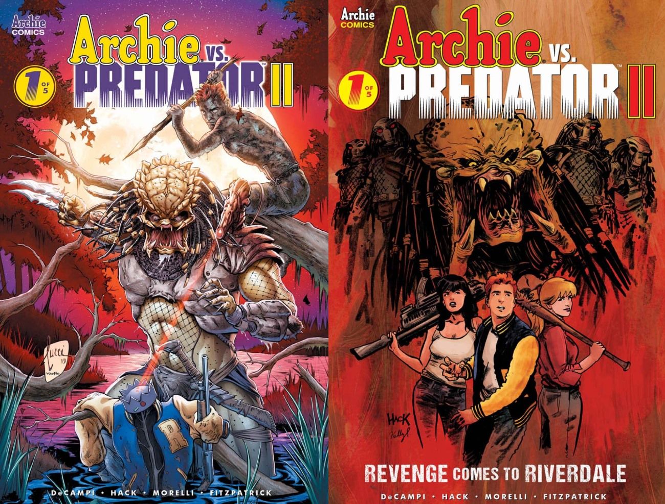 Archie vs Predator 2 Comic Covers